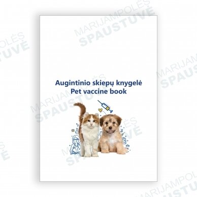 Augintinio skiepų knygelė