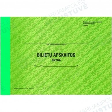 Bilietų apskaitos knyga