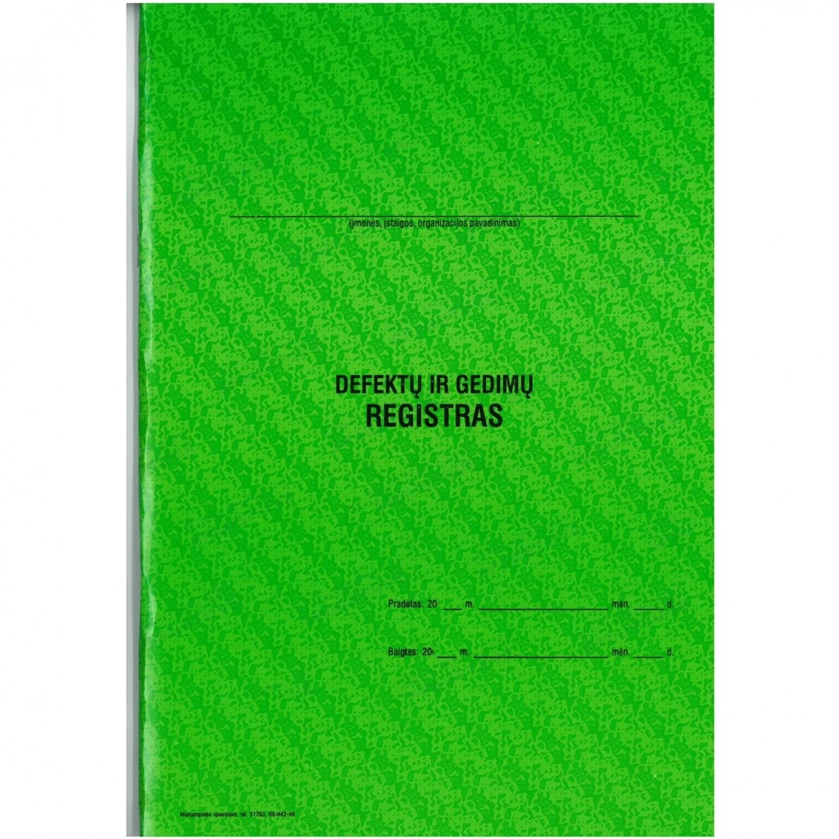 Defektų ir gedimų registras