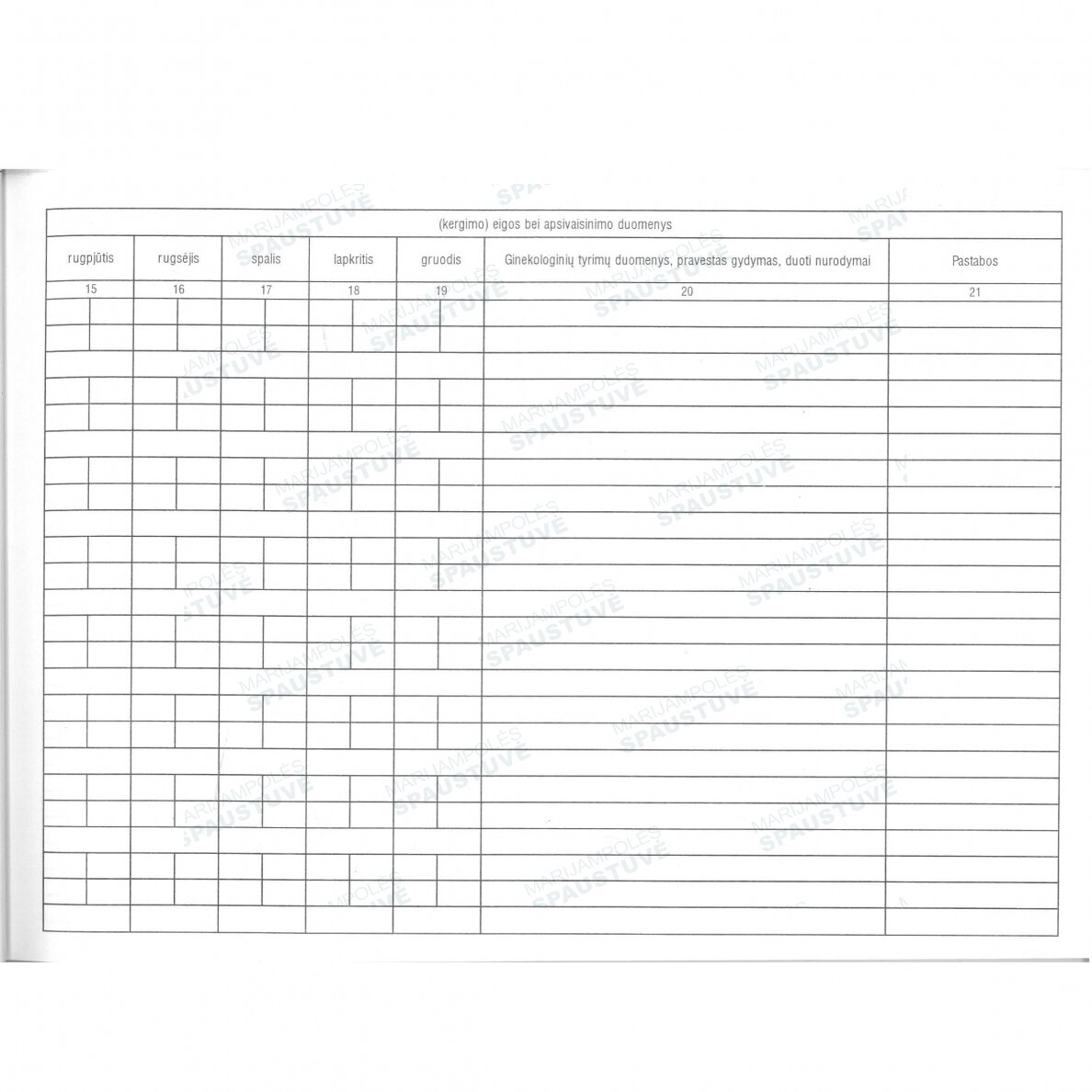 Galvijų sėklinimo, reprodukcijos kontrolės bei ginekologinių tyrimų registracijos žurnalas 1 Galvijų sėklinimo, reprodukcijos kontrolės bei ginekologinių tyrimų registracijos žurnalas 1