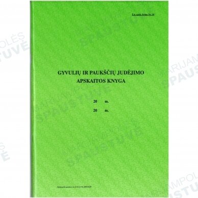 Gyvulių ir paukščių judėjimo apskaitos knyga