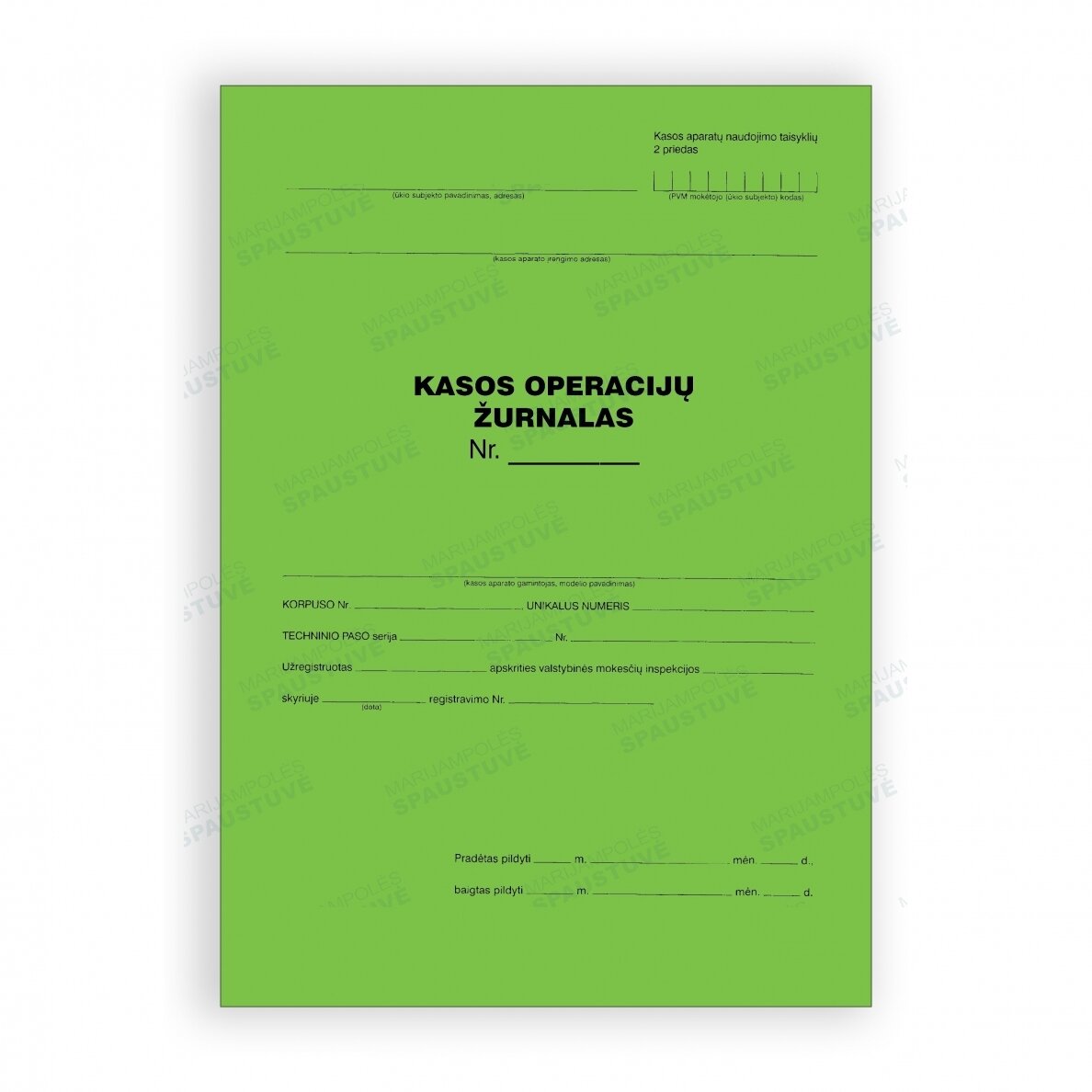 Kasos operacijų žurnalas