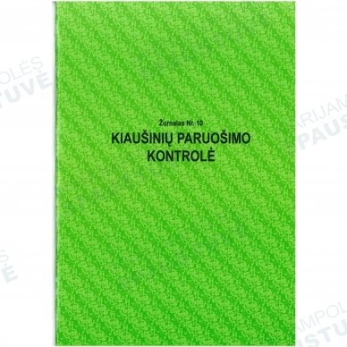 Kiaušinių paruošimo kontrolė