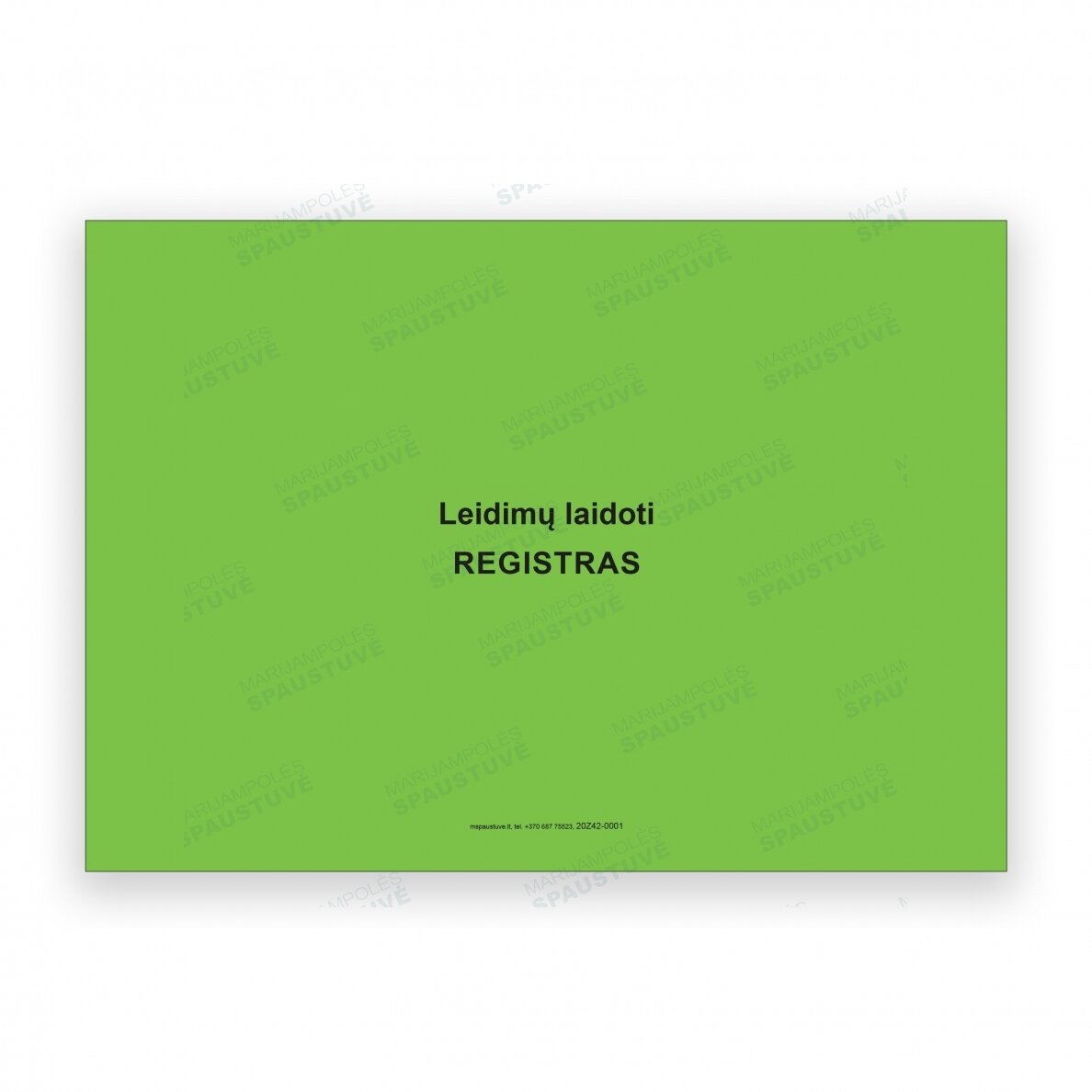 Leidimų laidoti registras