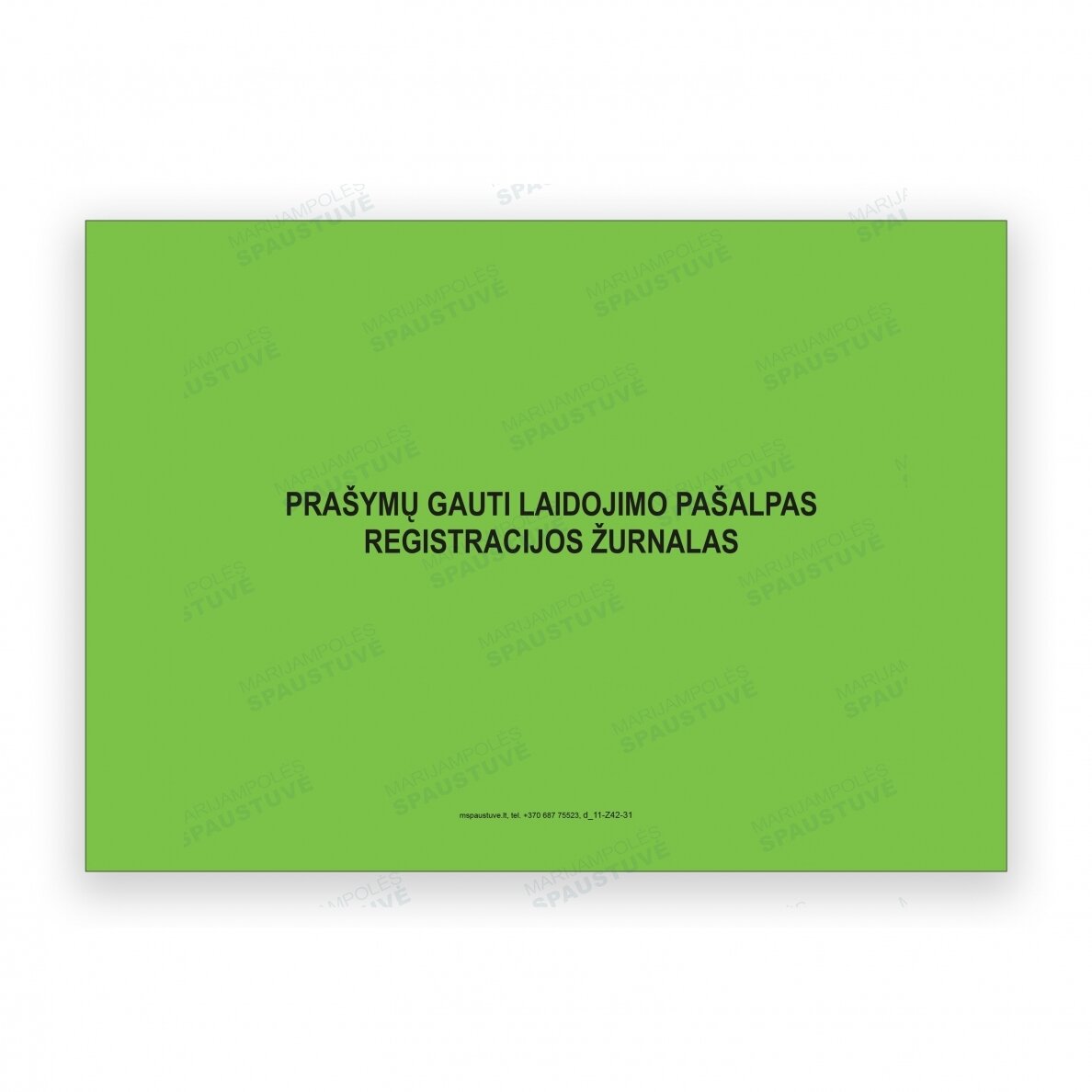 Prašymų gauti laidojimo pašalpas registracijos žurnalas Prašymų gauti laidojimo pašalpas registracijos žurnalas