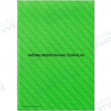 Pažymų registravimo žurnalas