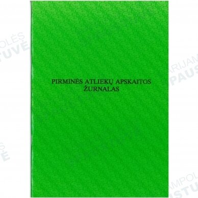 Pirminės atliekų apskaitos žurnalas