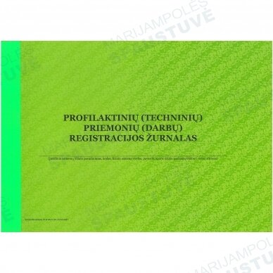 Profilaktinių (techninių) priemonių (darbų) registracijos žurnalas