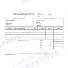 PVM sąskaita faktūra A5 (su kopija)