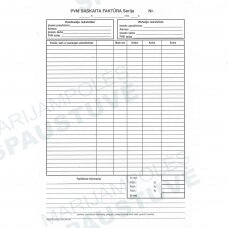 PVM sąskaita faktūra (su kopija)