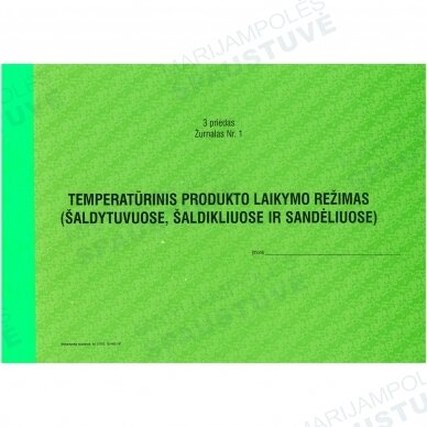 Temperatūrinis produkto laikymo režimas