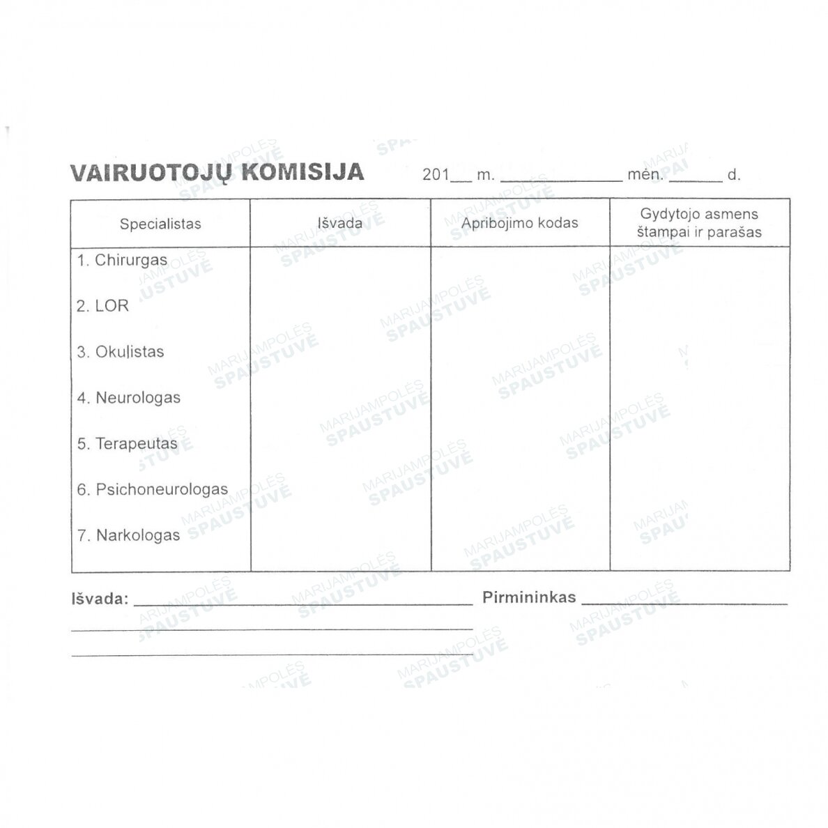 Vairuotojų komisija 1