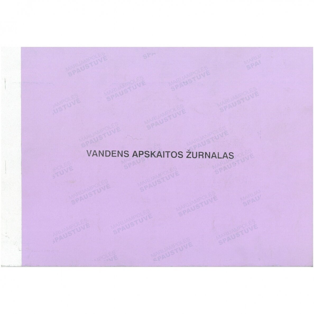 Vandens apskaitos žurnalas